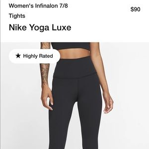 Nike Sculpt Lux Tight Fit 7/8 high rise tights